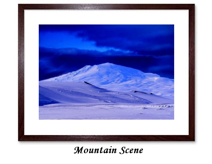  Mountain Scene Framed Print